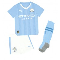 Otroški Nogometni dresi Manchester City Josko Gvardiol #24 Domači 2023-24 Kratek Rokav (+ Kratke hlače)